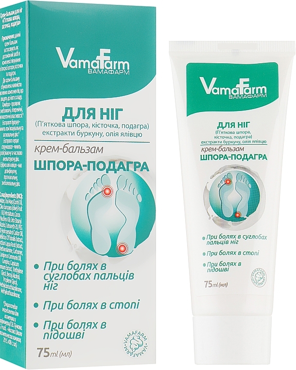 Foot Cream Balm "Spur-Gout" - VamaFarm — photo N1