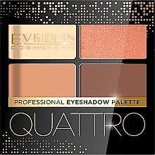 Eyeshadow - Eveline Cosmetics Quattro Professional Eyeshadow Palette — photo N5