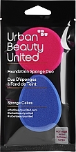 Fragrances, Perfumes, Cosmetics Foundation Sponges, pink+blue - UBU Sponge Cakes Foundation Sponge Duo