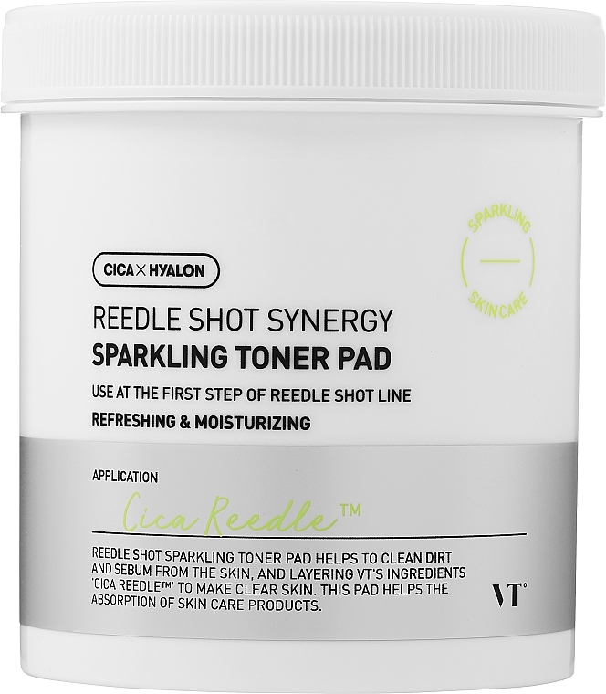 Smoothing Face Pads - VT Cosmetics Reedle Shot Synergy Sparkling Toner Pad — photo N2