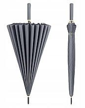 Cane Umbrella, grey PAR11SZ - Ecarla — photo N2