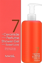 Shower Gel with Iris Scent - Masil 7 Ceramide Perfume Shower Gel Sweet Love — photo N2