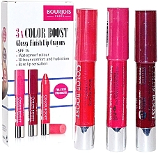 Fragrances, Perfumes, Cosmetics Set - Bourjois Paris Color Boost Spf 15 (lip/crayon/3x2.75g)