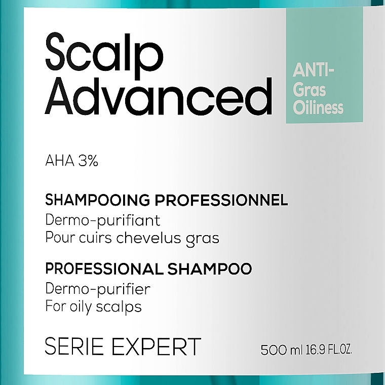 Anti-Oiliness Shampoo - L'Oreal Professionnel Scalp Advanced Anti-Oiliness Shampoo — photo N2