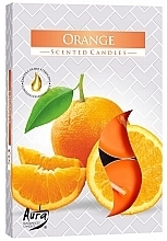 Fragrances, Perfumes, Cosmetics Tealight Set 'Orange' - Bispol Orange Scented Candles