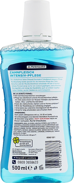 Intensive Therapy Mouthwash - Dontodent Zahnfleisch — photo N2