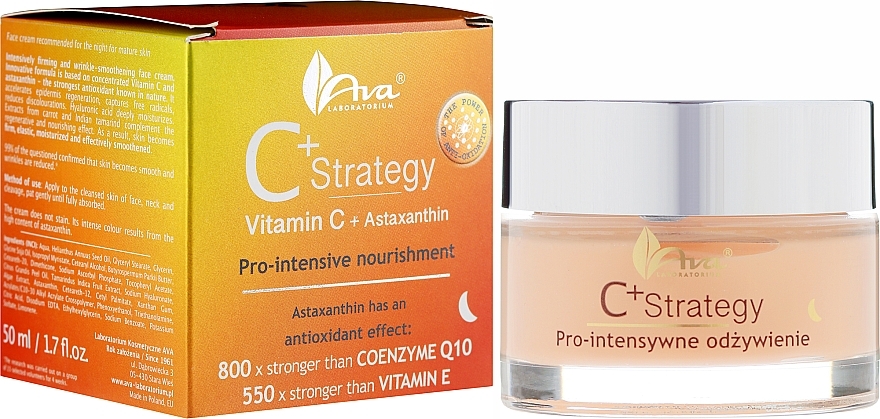 Vitamin C Night Face Cream - Ava Laboratorium C+ Strategy Pro-intensive Nourishment Face Cream  — photo N1