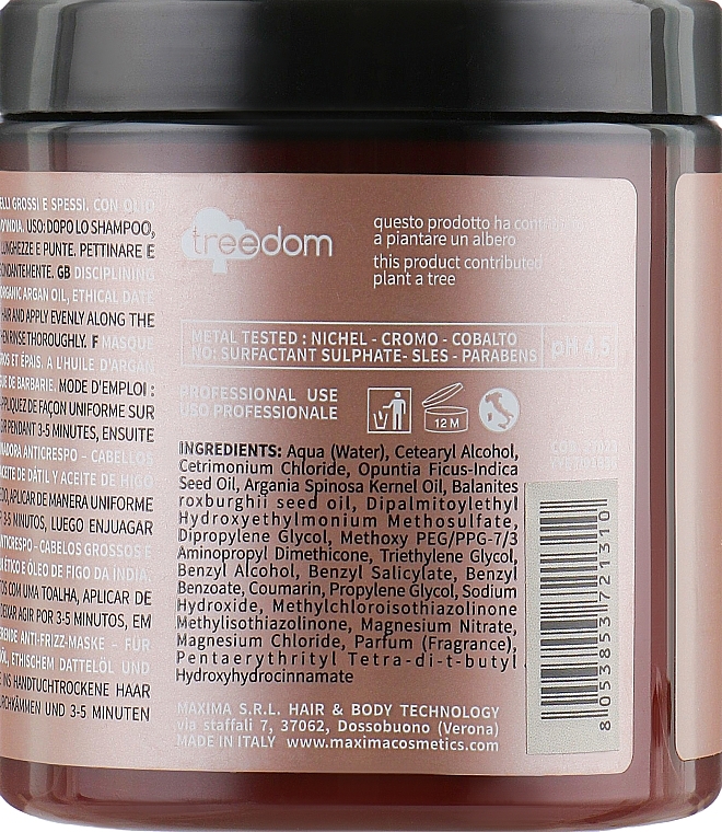 Intensive Smoothing Mask for Coarse & Thick Hair - Nook Magic Arganoil Disciplining Intensive Mask — photo N3