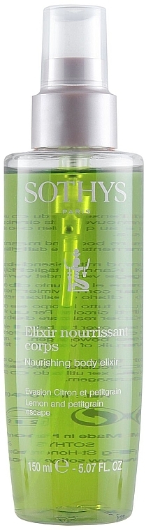 Rich Body Elixir with Lemon & Petitgrain - Sothys Nourishing Body Elixir Lemon And Petigrain Escape — photo N2
