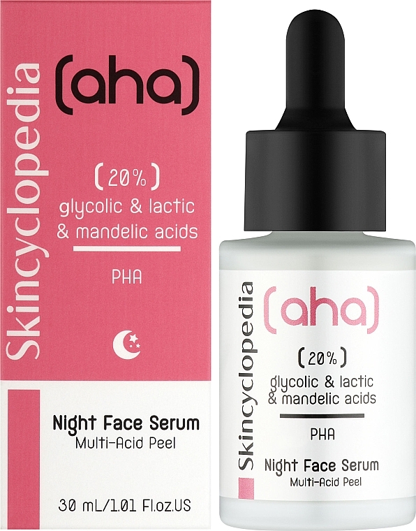 20% AHA & PHA Night Face Serum - Skincyclopedia Night Face Serum Night Peeling With 20% AHA & PHA — photo N4