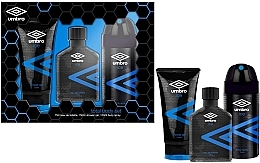 Fragrances, Perfumes, Cosmetics Umbro Ice - Set (edt/75ml + sh/gel/150ml + deo/150ml)