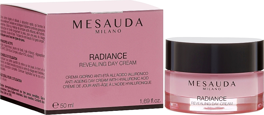 Anti-Aging Day Cream with Hyaluronic Acid - Mesauda Milano Radiance Revealing Day Cream — photo N1