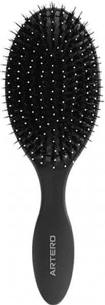Oval Hair Brush - Oval Graphite Artero Black — photo N1