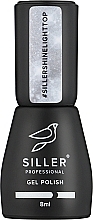 Gel Polish Top Coat - Siller Professional Shine Top Light No Wipe — photo N1