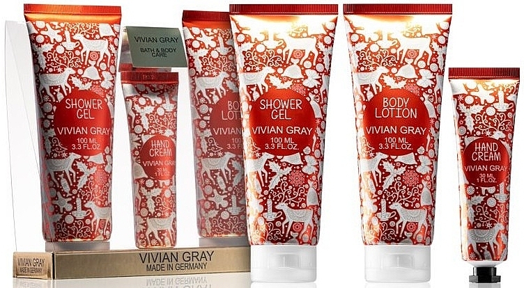 Set - Vivian Gray Red Christmas Set (h/cr/30ml + b/lot/100ml + sh/gel/100ml) — photo N19