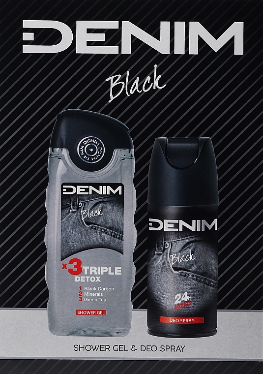 Denim Black - Set (sh/gel/250ml + deo/150ml) — photo N2