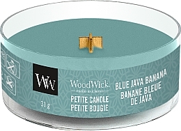 Fragrances, Perfumes, Cosmetics Scented Candle in Glass - Woodwick Petite Blue Java Banana Candle