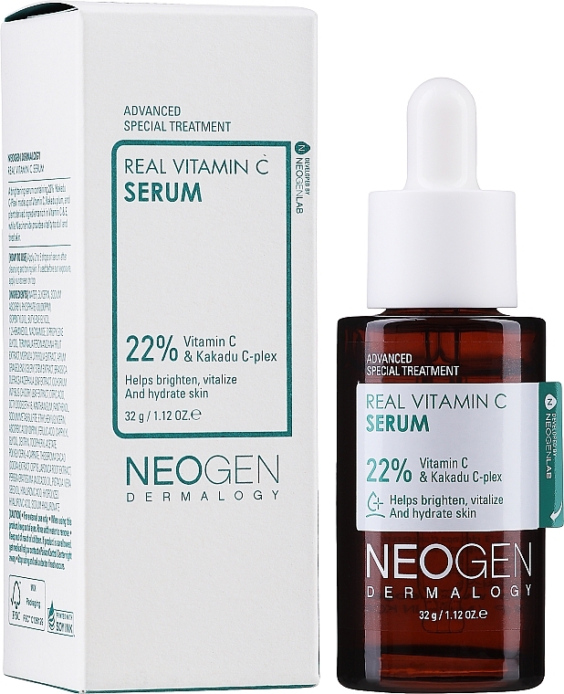 Vitamin C Face Serum - Neogen Dermalogy Real Vitamin C Serum 22% & Kakadu C-plex — photo N3