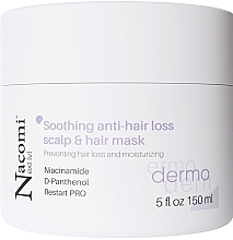 Fragrances, Perfumes, Cosmetics Soothing Anti-Hair Loss Scalp Mask - Nacomi Next Level Dermo Soothing Anti-Hair Loss Scalp & Hair Mask
