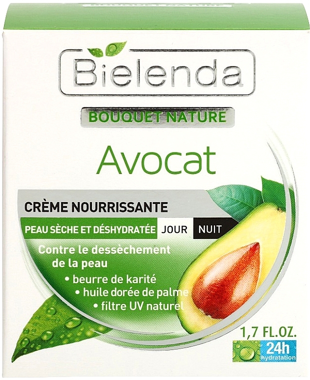 Nourishing Day & Night Face Cream - Bielenda Bouquet Nature Avocado Nourishing Day Night Cream — photo N2