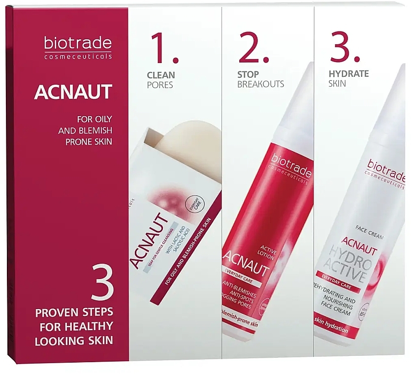 Set - Biotrade Acne Out (soap/100g + lot/60ml + cr/60ml) — photo N2