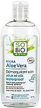 Fragrances, Perfumes, Cosmetics Makeup Remover - So'Bio Etic Hydra Aloe Vera Eye & Lash Waterproof Makeup Remover