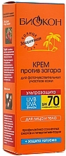 Anti Tan Cream "Ultra-Protection", SPF70 - Biokon — photo N3