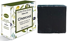 Fragrances, Perfumes, Cosmetics Charcoal Soap - Kalliston Extra Fine Soap Olive Oil With Charcoal