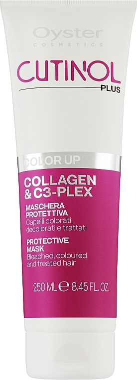 Coloured Hair Mask - Oyster Cutinol Plus Collagen & C3-Plex Color Up Protective Mask — photo N3