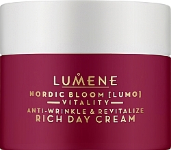 Fragrances, Perfumes, Cosmetics Anti-Wrinkle Day Cream - Lumene Nordic Bloom Vitality Anti-Wrinkle & Revitalize Rich Day Cream