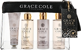 Fragrances, Perfumes, Cosmetics Vanilla & Peony Set - Grace Cole Vanilla Blush & Peony Travel Set (hand/cr/30ml + sh/gel/100ml + b/lot/100ml + b/spay/100ml)