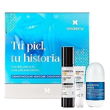 Fragrances, Perfumes, Cosmetics Set - Sesderma Laboratories Men Your Skin, Your History (f/lot/50ml + deo/75ml + eye/cr/15ml)