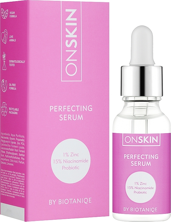 Anti-Imperfection Face Serum - Biotaniqe OnSkin Perfecting Serum — photo N5