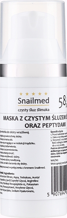 Snail & Peptide Mask for Mature Skin - Snailmed — photo N1