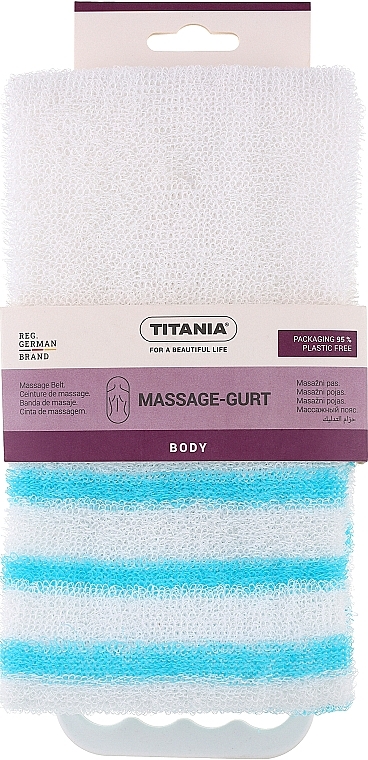 Massage Back Strap, white and blue - Titania — photo N1