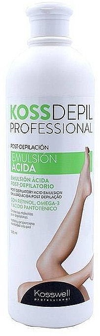 Post-Epilation Body Emulsion - Kosswell Professional Kossdepil Emulsion Acida — photo N1