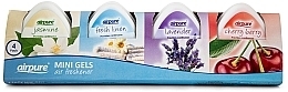 Fragrances, Perfumes, Cosmetics Set - Airpure 4 Pack Mini Gels (4xgel/60g)