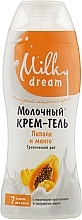 Fragrances, Perfumes, Cosmetics Shower Cream Gel "Papaya & Mango" - Milky Dream