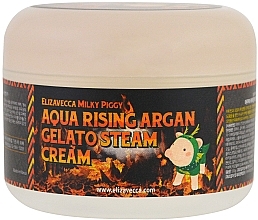 Moisturizing Cream - Elizavecca Face Care Aqua Rising Argan Gelato Steam Cream — photo N2