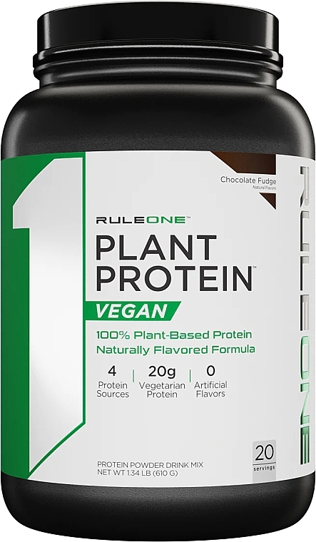 Vegetable Protein 'Chocolate' - Rule One Plant Protein Vegan Chocolate Fudge — photo N1