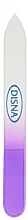 Glass Nail File, 9 cm, white and purple - Disna — photo N1