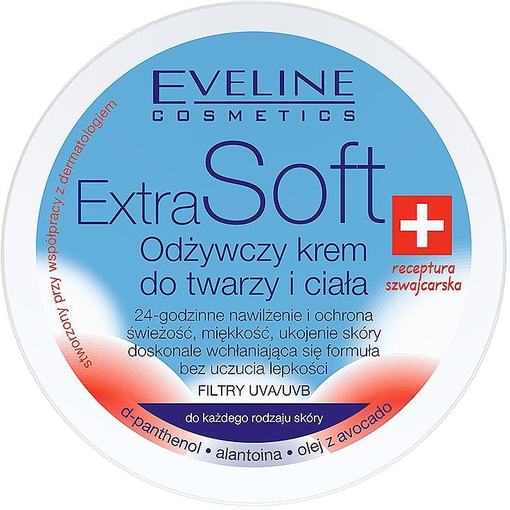 Face & Body Cream - Eveline Cosmetics Extra Soft — photo N1