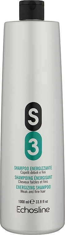 Strengthening Shampoo for Thin & Weakened Hair - Echosline S3 Invigorating Shampoo — photo N6