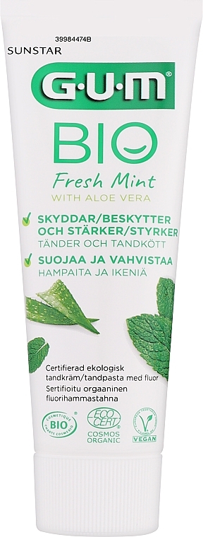 Fresh Mint Toothpaste - G.U.M. Bio Fresh Mint Toothpaste — photo N1