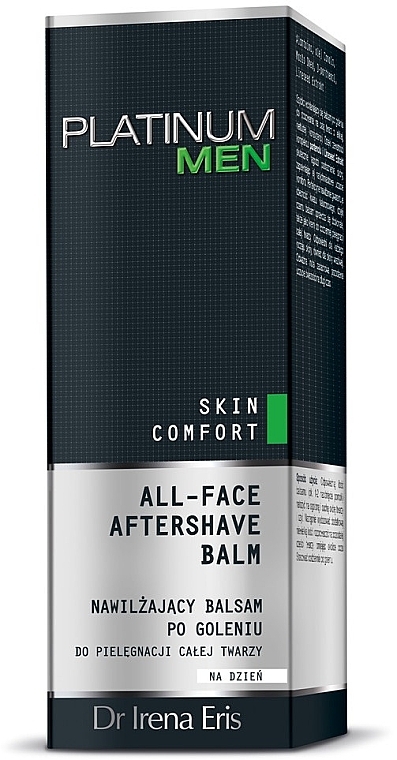 Moisturizing Shaving Balm - Dr Irena Eris Platinum Men Skin Comfort Aftershave Balm — photo N2