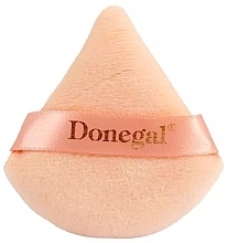 Fragrances, Perfumes, Cosmetics Powder Puff, velor, triangular, pink - Donegal