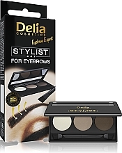 Brow Styling Kit - Delia Cosmetics Eyebrow Expert Stylist Set — photo N2