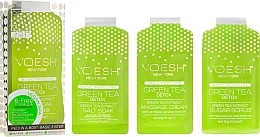 Fragrances, Perfumes, Cosmetics Pedicure Set "Green Tea" - Voesh Pedi In A Box 3 In 1 Deluxe Pedicure Green Tea