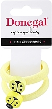 Fragrances, Perfumes, Cosmetics Hair Tie, FA-5633, yellow with ladybug - Donegal