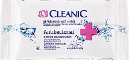 Refreshing Antibacterial Wipes, 15 pcs - Cleanic Antibacterial Wipes — photo N1